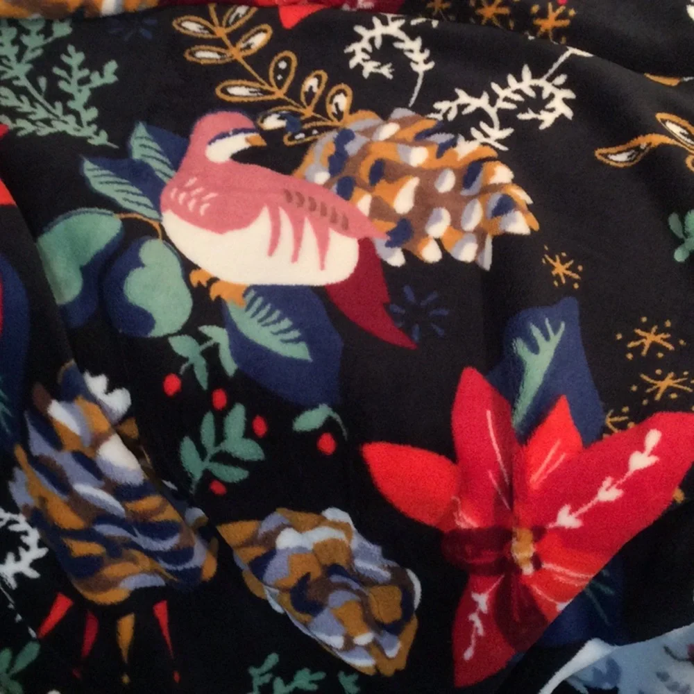 Vera Bradley Winter Forest Throw Blanket Soft Fleece, 50 x 80 Inches